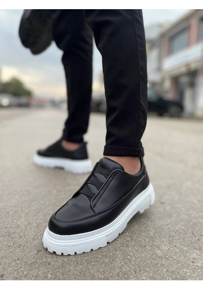 Vexor Kb-703 Kuback Siyah Lastikli Günlük Erkek Ayakkabı