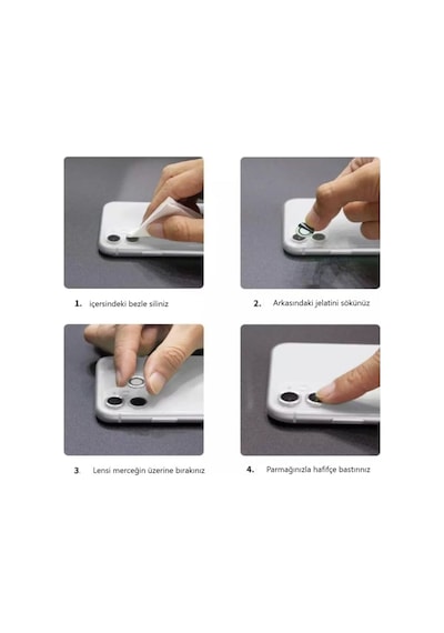 Apple Uyumlu   iPhone 14 Pro Max Kamera Koruyucu Lens Mercek Metal Çerçeveli 3lü Set Gold Altın