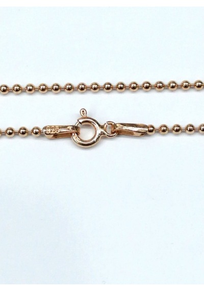 Omar Silver Unisex Top Tırnak Makası 1,9 Mm Rose Gümüş Kolye Zinc