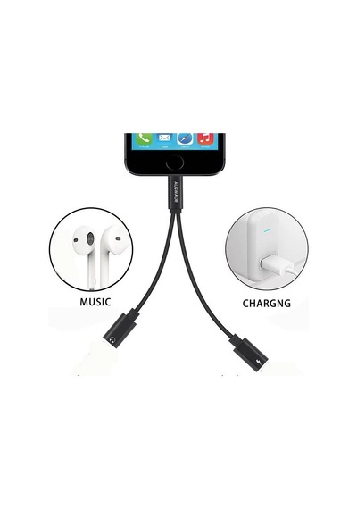 Lightning Kulaklık - Şarj Çoklayıcı Çevirici Dönüştürücü Adaptör