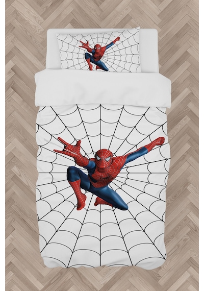 Mekta Home Bebek Ve Çocuk Odası Ağ Ve Spiderman Desenli Nevresim Takımı