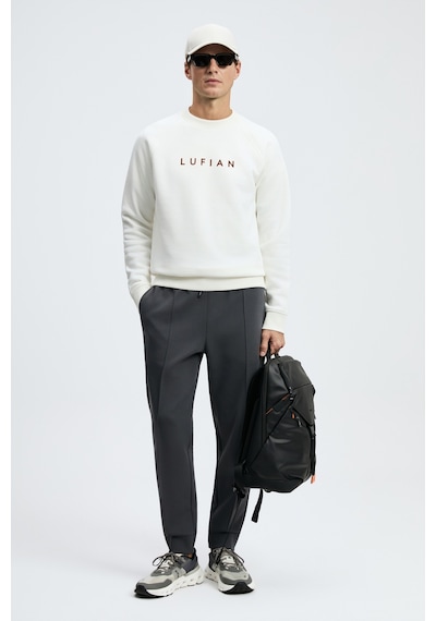 Lufian Bren Erkek Sweatshirt Kırık Beyaz Kırık Beyaz 112030219100510