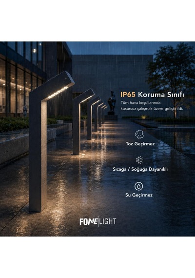 Polera Led Bahçe Aydınlatma Direği 50x90x800 Mm 18w Ip65 Alüminyum Dış Mekan Bollard Aydınlatma 3000k Peyzaj Yür