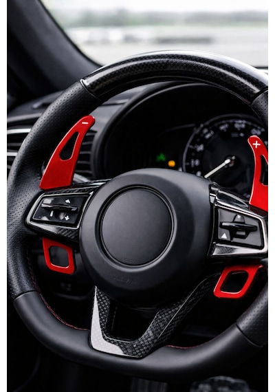 Kırmızı F1 Kulakçık Pedal Shift Paddle Shift F1 Vites Kırmızı Çift