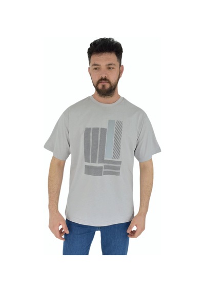 Erkek Baskılı Oversize Tişört 2378 Bgl-st02802 001