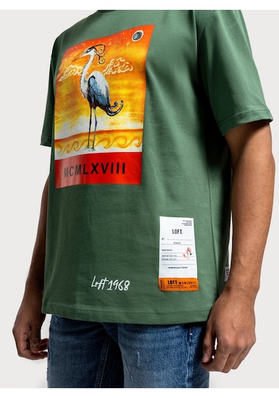 LOFT Loose Fit Erkek Tshirt K.kol Lf2036532 Q1.v1 Yeşil