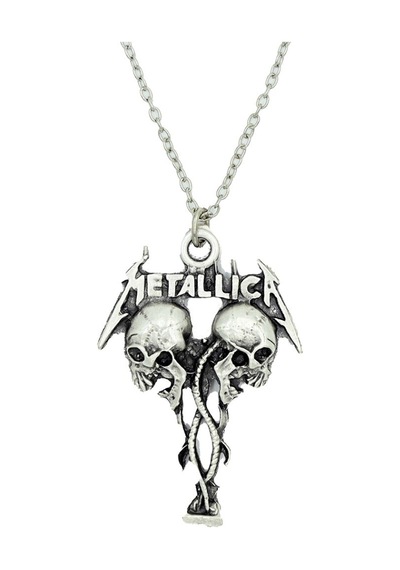 Diyez Müzik Metallica İkiz Kafatası Figürlü Kolye