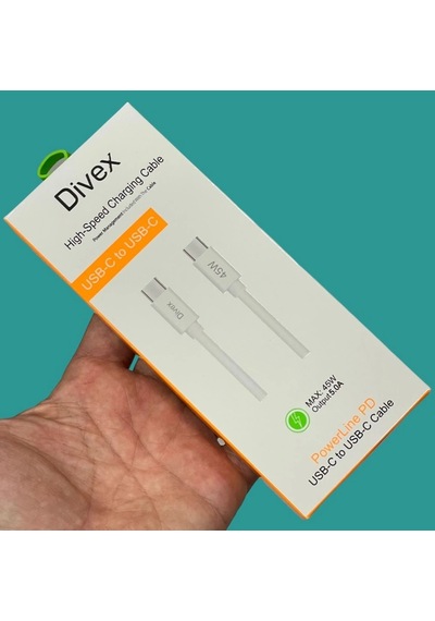 Divex 5.0a 45w Type-c - Usb-c Hızlı Şarj Data Kablosu Dc-140