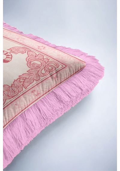 Egzotik Kaplan Motifli Şatafatlı Saçaklı Yastık Kılıfı-saray Boho Krem Pembe Püsküllü Kırlent Kılıfı Gizli Esinti Aura Egzotik Kaplan Motifli Şatafatlı Saçaklı Yastık Kılıfı-saray Boho Krem Pembe Püsküllü Kırlent Kılıfı Gizli Esinti Aura