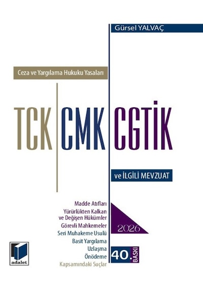 Tck - Cmk - Cgtik Ve İlgili Mevzuat Cep Kitabı Gürsel Yalvaç