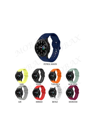 Samsung Uyumlu Galaxy Watch 4 Classic 42Mm Kordon Silikon Kordon