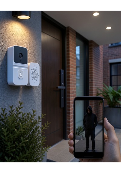 Wifi Akıllı Kapı Zili Gece Görüşlü 800mah Şarj Edilebilir