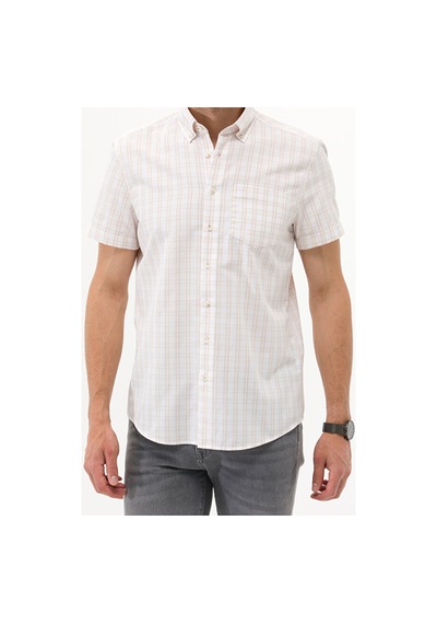 Pierre Cardin Regular Fit Kısa Kollu Gömlek 50266589-vr011 Beyaz