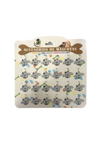 Nunbell Kedi Köpek İsimlik Yuvarlak 1 Tane Çok Renkli