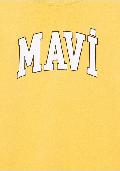 Mavi - Mavi Logo Baskılı Sarı Tişört 7610109-71377 Sarı