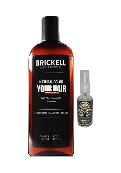 Hubrendy Sh Brickell Erkeklere 237 Ml Saçsakal Beyazlıkgiderici Şampuan + Caraboa 30ml Geciktiricisp