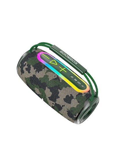 Torima Boombox680 Yeşil Kamuflaj Ipx6 Kablosuz 30w Bluetooth Hoparlör Speaker