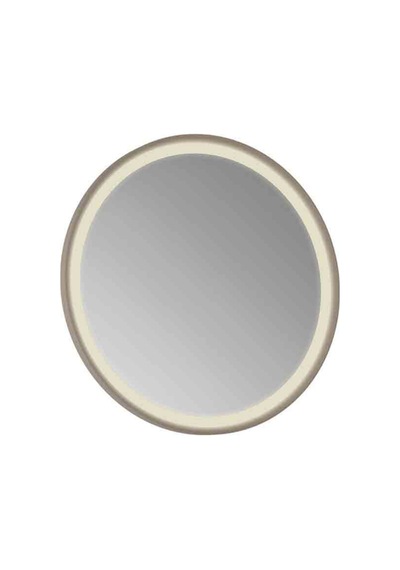 Creavit Patara Yuvarlak Led Ayna 60 Cm Mat Cappuccino Cam