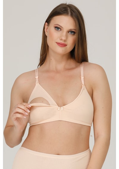 Parlingerie Pl Emzirme Sütyeni Penye Kapsız Ten