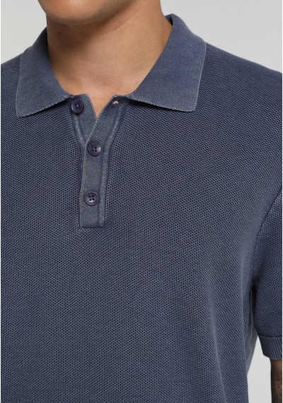 Colin's Colins Regular Fit Polo Yaka Düz Erkek Mavi Kısa Kol Kazak Cl1081015 Q1.v1 Inv İndigo