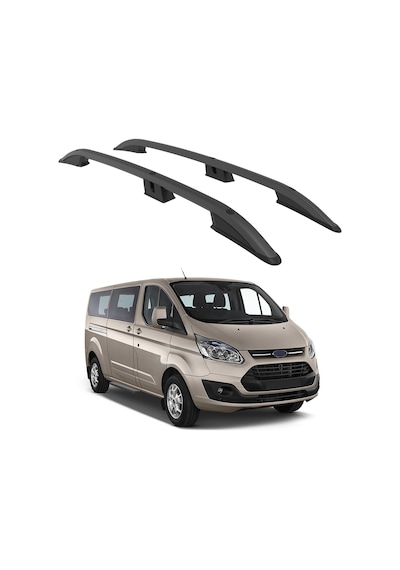 Ford Custom 2012-2023 / Uzun Şasi Turtle Crown Tavan Çıtası Siyah