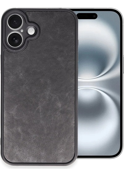 Newface Apple iPhone Uyumlu 16 Plus Kılıf Aras Deri Kapak Semeglbl - 37 - Siyah Sıyah
