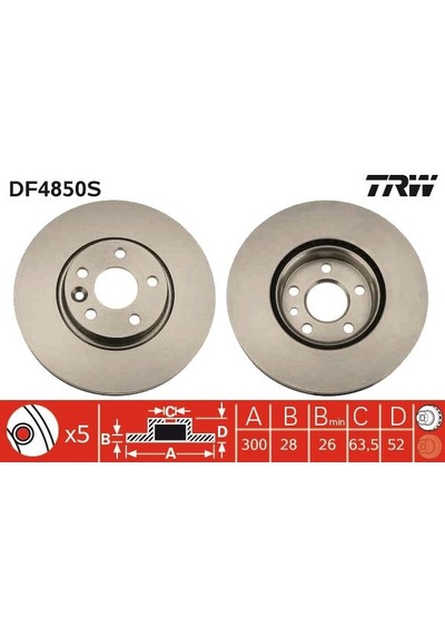 TRW DF4850S 1500159 7G911125EA (WA245489) (Fiyat:2 Adet İçindir)