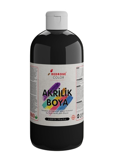 Siyah Akrilik Boya 500gr