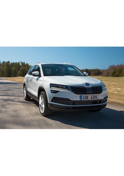 Skoda Karoq 57a 2018-2026 Kromlu Ön Panjur Set Siyah