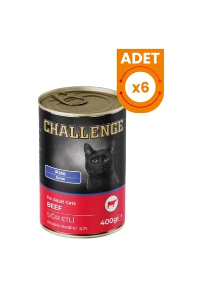 Challenge Kedi Konserve Sığıt Etli X 6