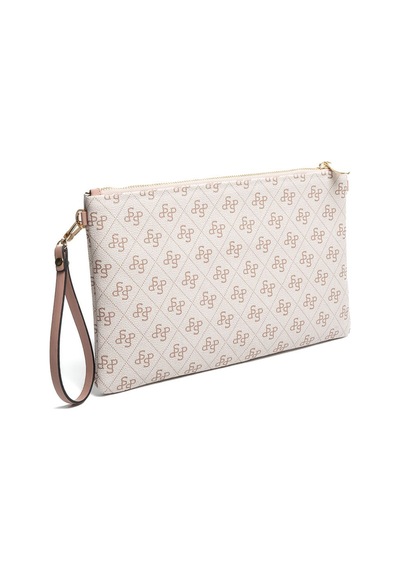 Silver Polo Sp1034 Kadın Portföy & Clutch Monogram Pembe-somon