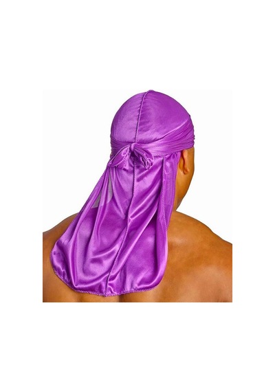 Mor Unisex Durag Sokak Stil Hip-hop Bandana Mor Mor
