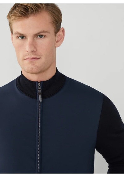 Hackett Lacivert Erkek %100 Yün Slim Fit Ceket Hm703111