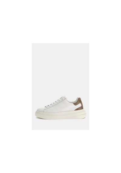 Guess Erkek 4g Logolu Elba Beyaz Sneaker Beyaz