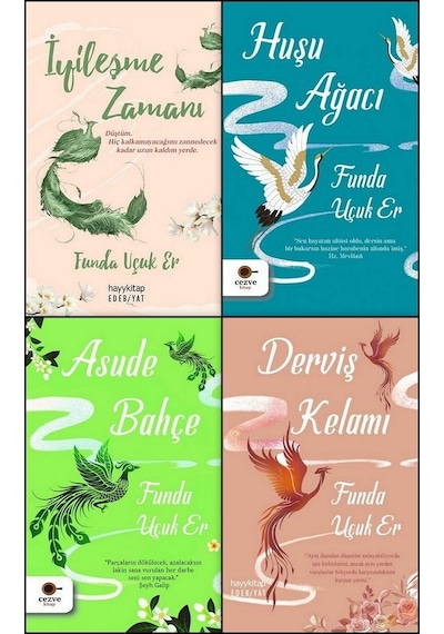 Huşu Ağacı-Asude Bahçe-Derviş Kelamı-İyileşme Zamanı 4 Kitap Set