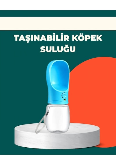 Sızdırma Önleyici Silikon Halkalı Pet Su Dispenseri Gezi Seyahat İçin