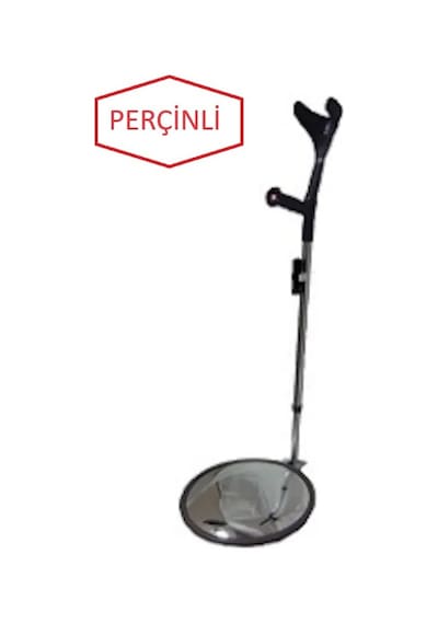 Ags - Araç Altı Arama Aynası. 30 Cm Çap. Çift Ayarlı. Perçinli Gri