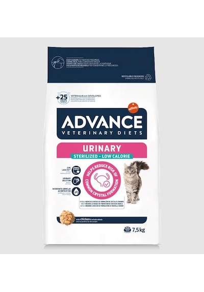 Advance Veterinary Diets Adult Sterilized Urinary Low Calorie Kısırlaştırılmış Yetişkin Kedi Maması 7.5 Kg