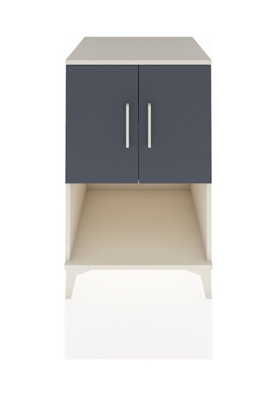 Kronos Komodin 2 Raflı 2 Kapaklı 60x59x96 Aytaşı-antrasit Aytaşı