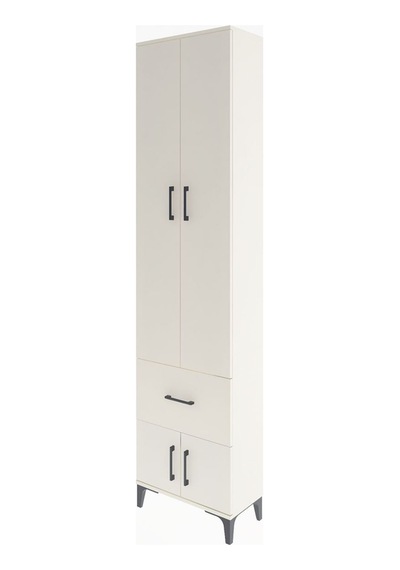 Arges Dolap 4 Raflı Tek Çekmeceli 4 Kapaklı 60x30x243 Aytaşı-... Aytaşı
