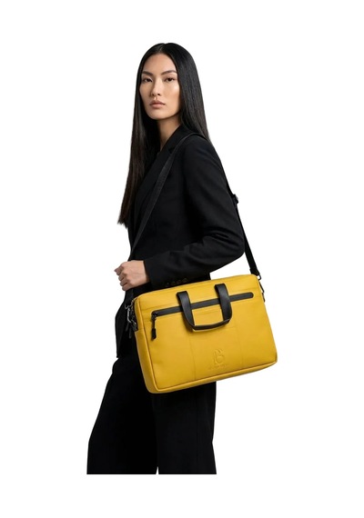Brandsmiths Mustard Align Laptop Çantası Sarı