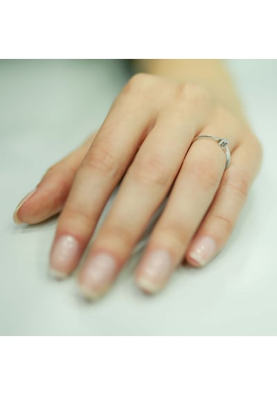 Lova F Renk 0,05 Karat Pırlanta Tektaş Yüzük - 1020121