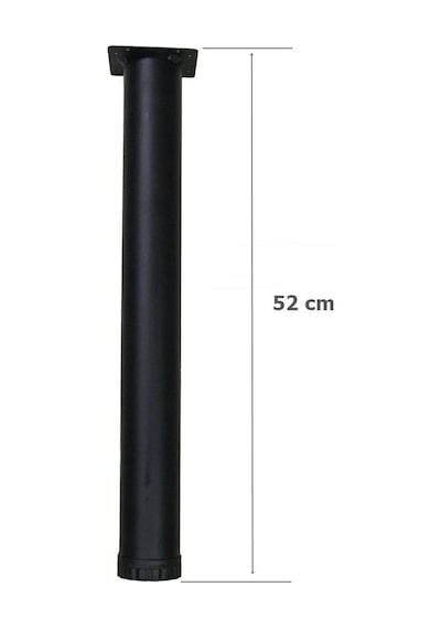 4 Adet Masa Ve Sehpa Ayağı 52 Cm Mat Siyah Anaokulu Sınıfları İçin