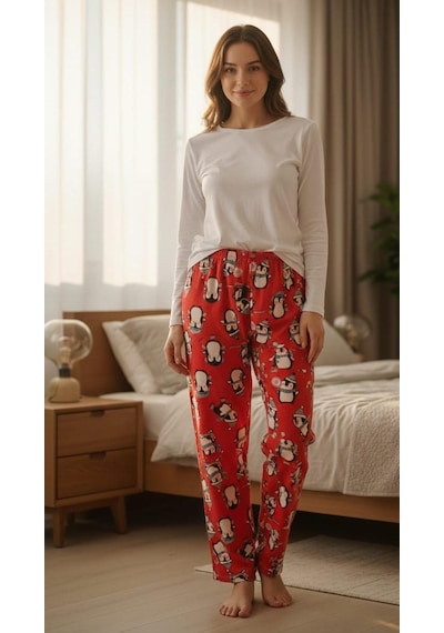 Sude Kadın Pijama Altı Kırmızı