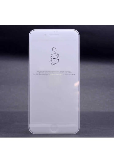 Apple Uyumlu   iPhone 8 Plus Zore Kenarları Kırılmaya Dayanıklı Cam Ekran (532291252)