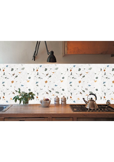 Kendinden Yapışkanlı Mermer Desenli Panel Renkli Terrazzo Desen 82x122 Cm 5 Adet 5 M2