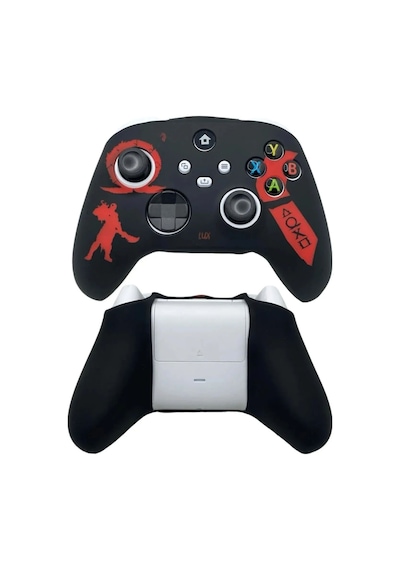 Xbox Series S/seris X 9.nesil Uyumlu Desenli Oyuncu Kolu Silikon Kılıf +analog Silikon God Of War