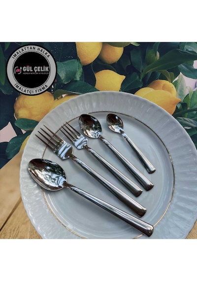 Kaveh Çatal Kaşık Seti 6 Kişilik 30 Parça 18/0 Kalite 1mm İnox