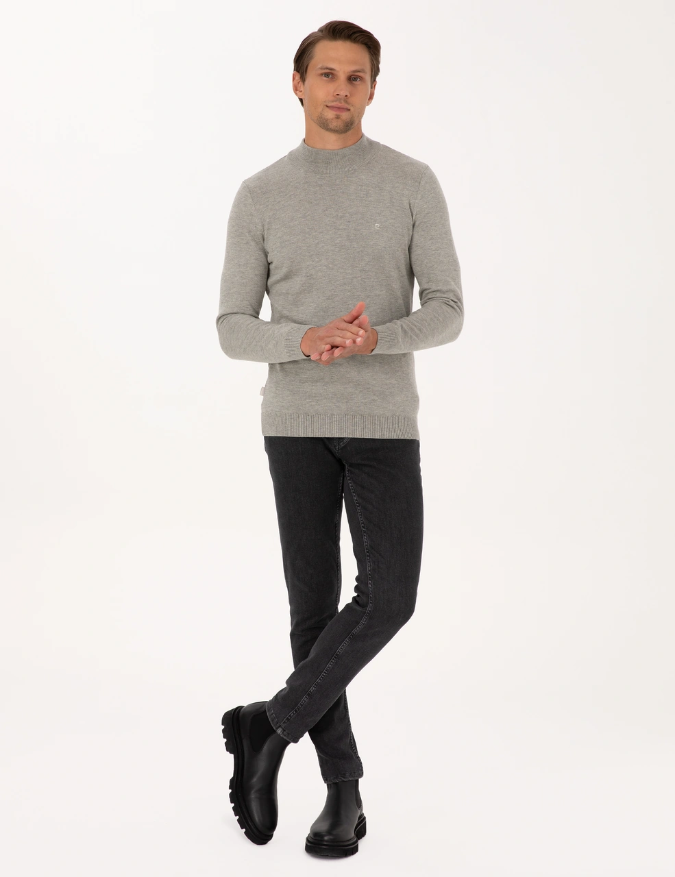 Pierre Cardin Erkek Açık Gri Melanj Kazak /triko 50315457-vr091 Açık Gri Melanj Pierre Cardin Erkek Açık Gri Melanj Kazak /triko 50315457-vr091 Açık Gri Melanj