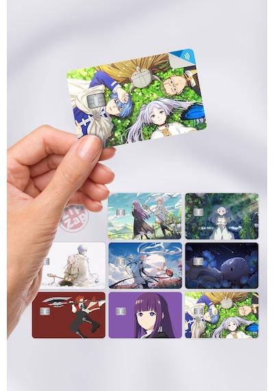 Frieren Beyond Journey's End Sousou No Frieren Kart Kaplama Sticker 8 Adet Çok Renkli